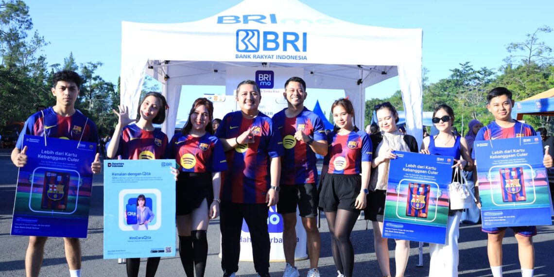 Gelar Senam Bersama hingga Edukasi BRImo, BRI Banjarmasin Layani Warga di CFD Murjani