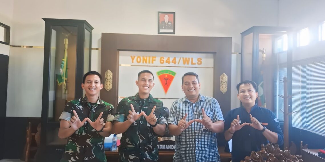 Eratkan Kemitraan dengan TNI, BRI Putussibau Hadirkan Solusi Keuangan di Markas Yonif 644/Walet Sakti