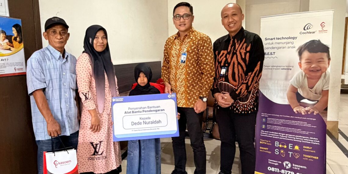 Wujudkan Mimpi Anak Sepaku, BRI Balikpapan Salurkan Bantuan Alat Bantu Dengar