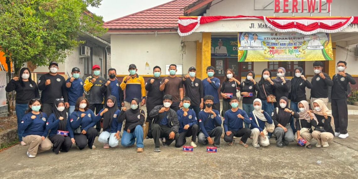 Bantu Satgas Karhutla, Pemuda Murung Raya Turun ke Pasar Edukasi Bahaya Asap